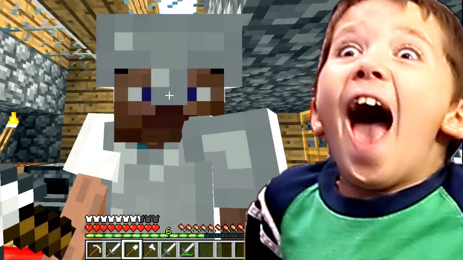 8-Year-Old-Jacob-Playing-Minecraft-HOW-TO-MAKE-ARMOR