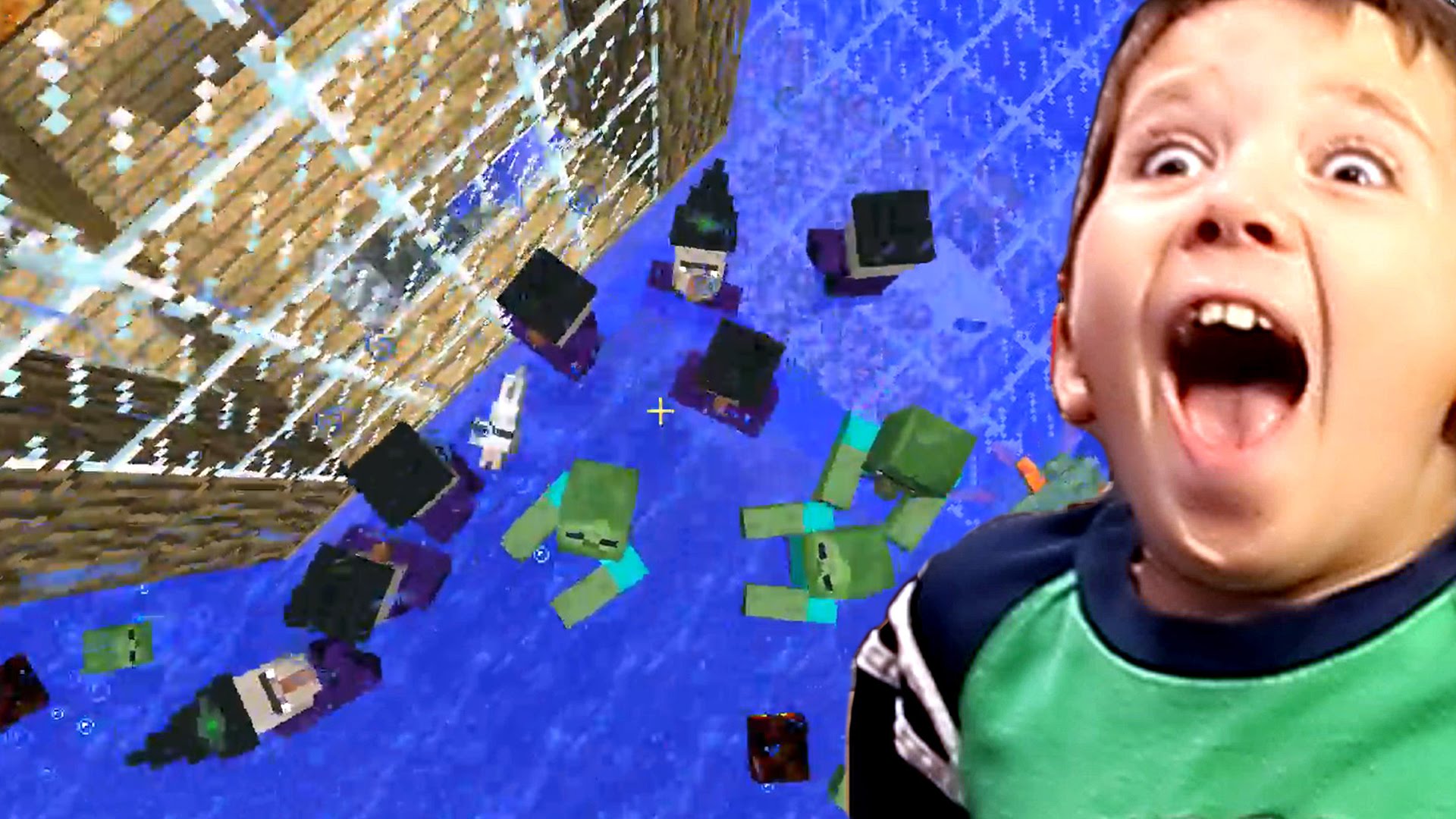 Minecraft-with-9-Year-Old-Jacob-MOB-OVERLOAD
