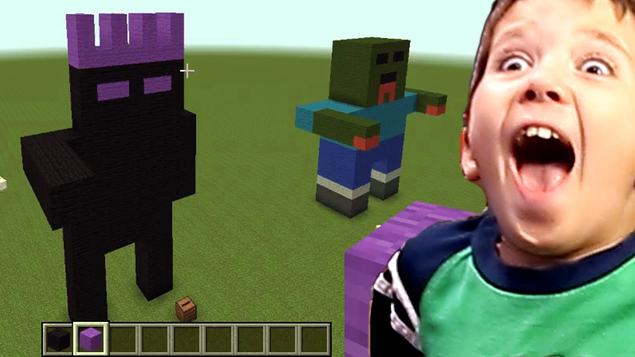 Minecraft-with-Jacob-HOW-TO-MAKE-A-ZOMBIE-AND-ENDERMAN