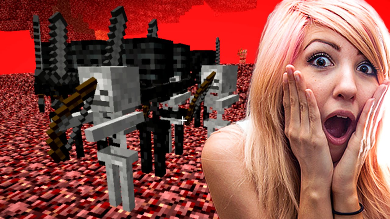 Minecraft-with-Sabrina-SLAIN-BY-SKELETON-IN-THE-NETHER